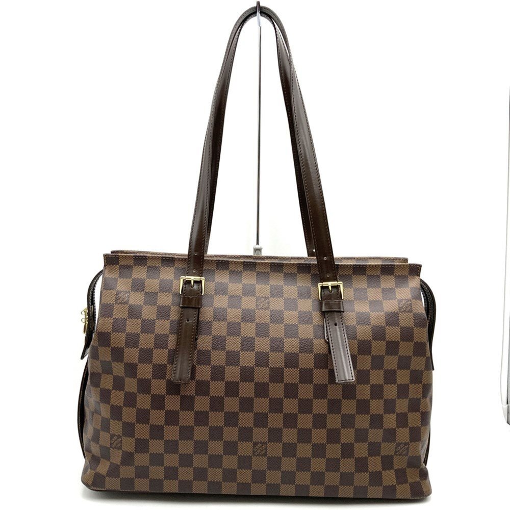 LOUIS VUITTON Brown Damier Canvas Shoulder Bag